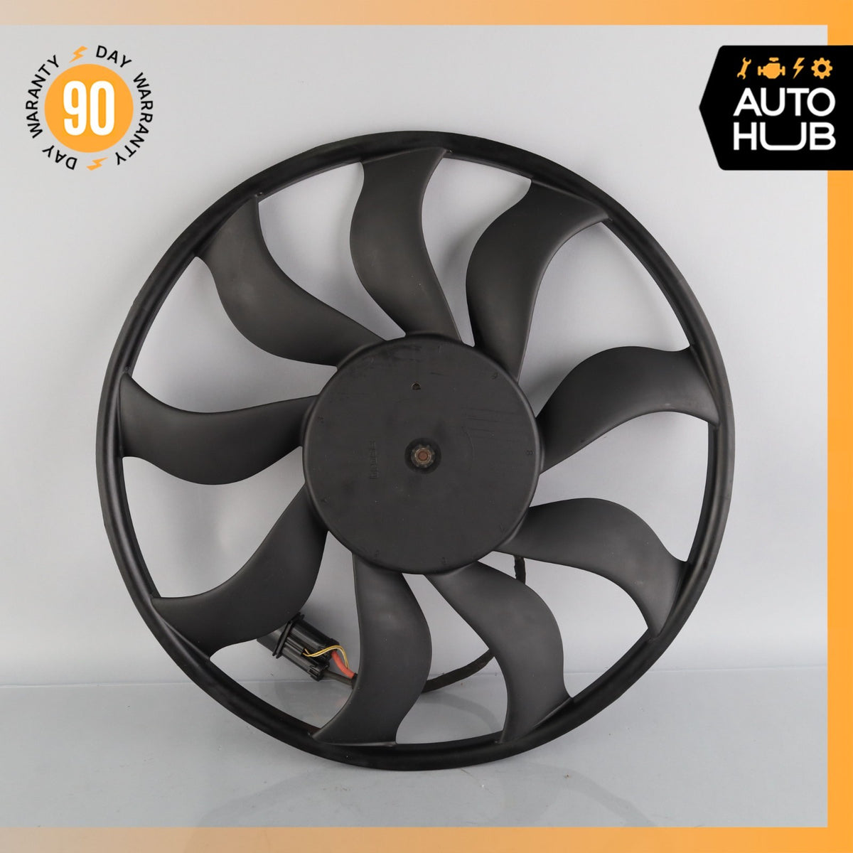 11-18 Porsche Cayenne 958 Engine Cooling Radiator Fan Motor w/ Blade OEM - photo 2
