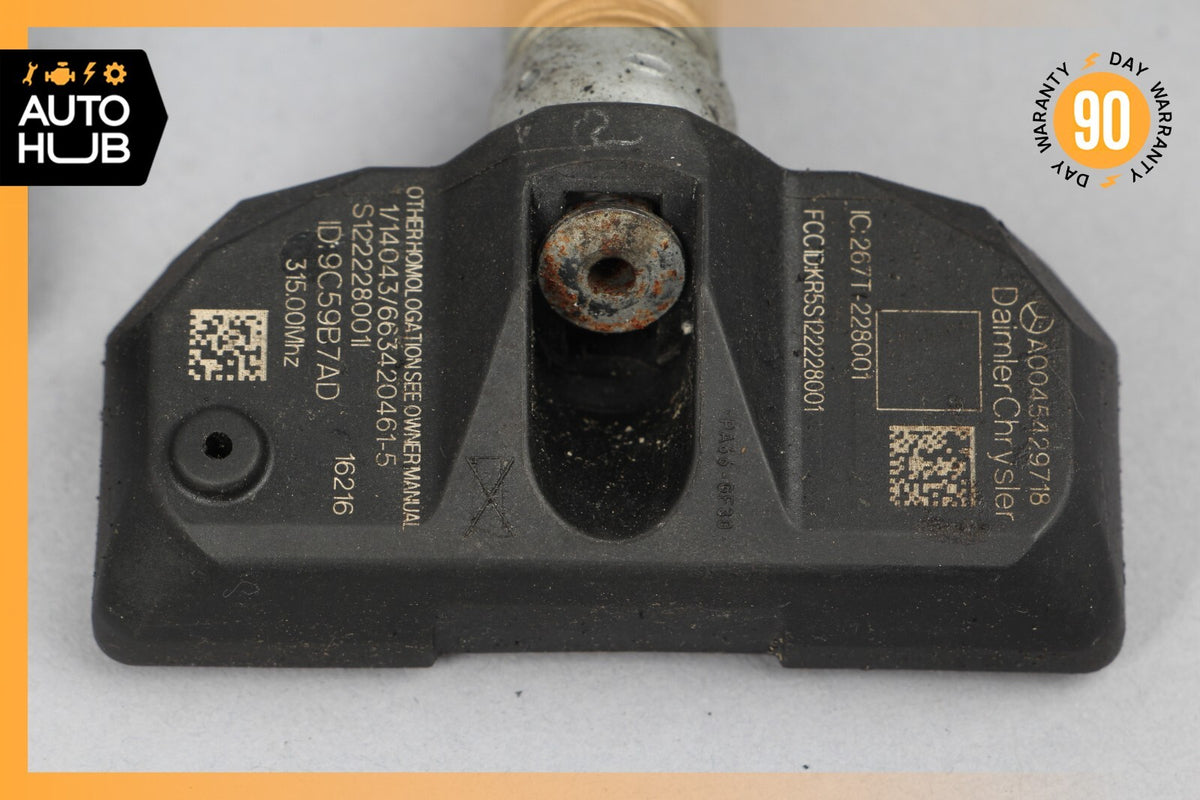 06-11 Mercedes W221 S600 S550 TPMS Tire Pressure Sensor 315 Mhz Set of 4 OEM - photo 11