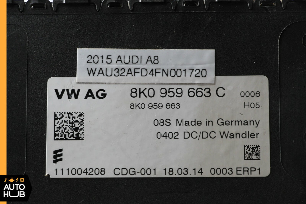 11-17 Audi D4 A8 A8L Voltage Stabilizer Regulator Module 8K0959663C OEM - photo 12