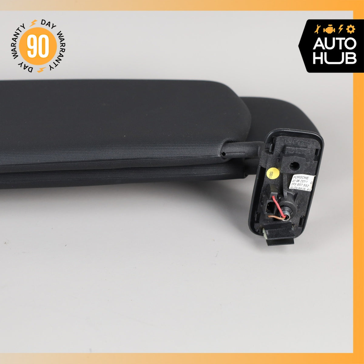 11-18 Porsche Cayenne 958 VR6 Sun Visor Sunvisor Front Right Side Black OEM - photo 13