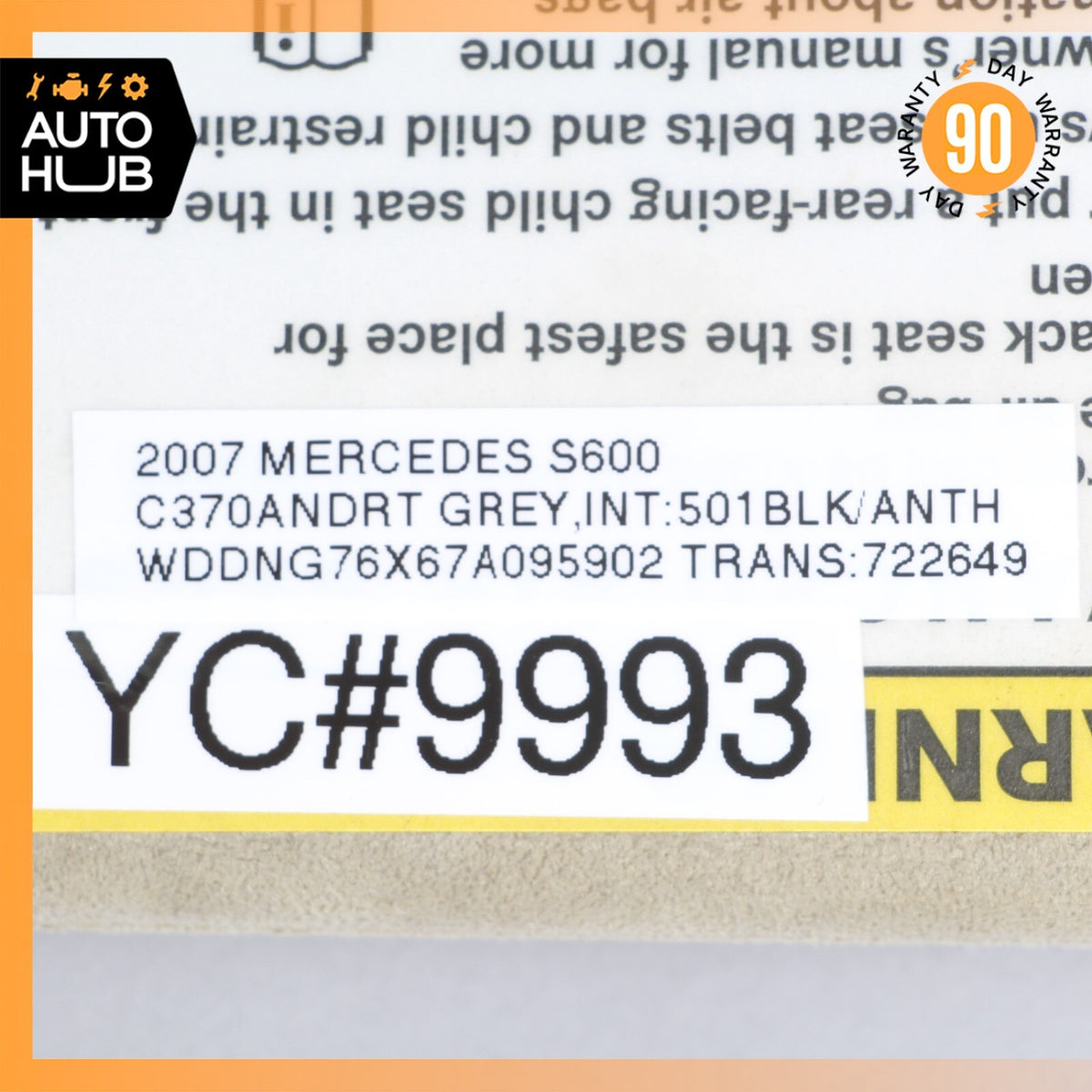 Mercedes W221 S600 CL550 S63 Left Side Sun Visor Shade Sunvisor Gray Suede OEM - photo 12