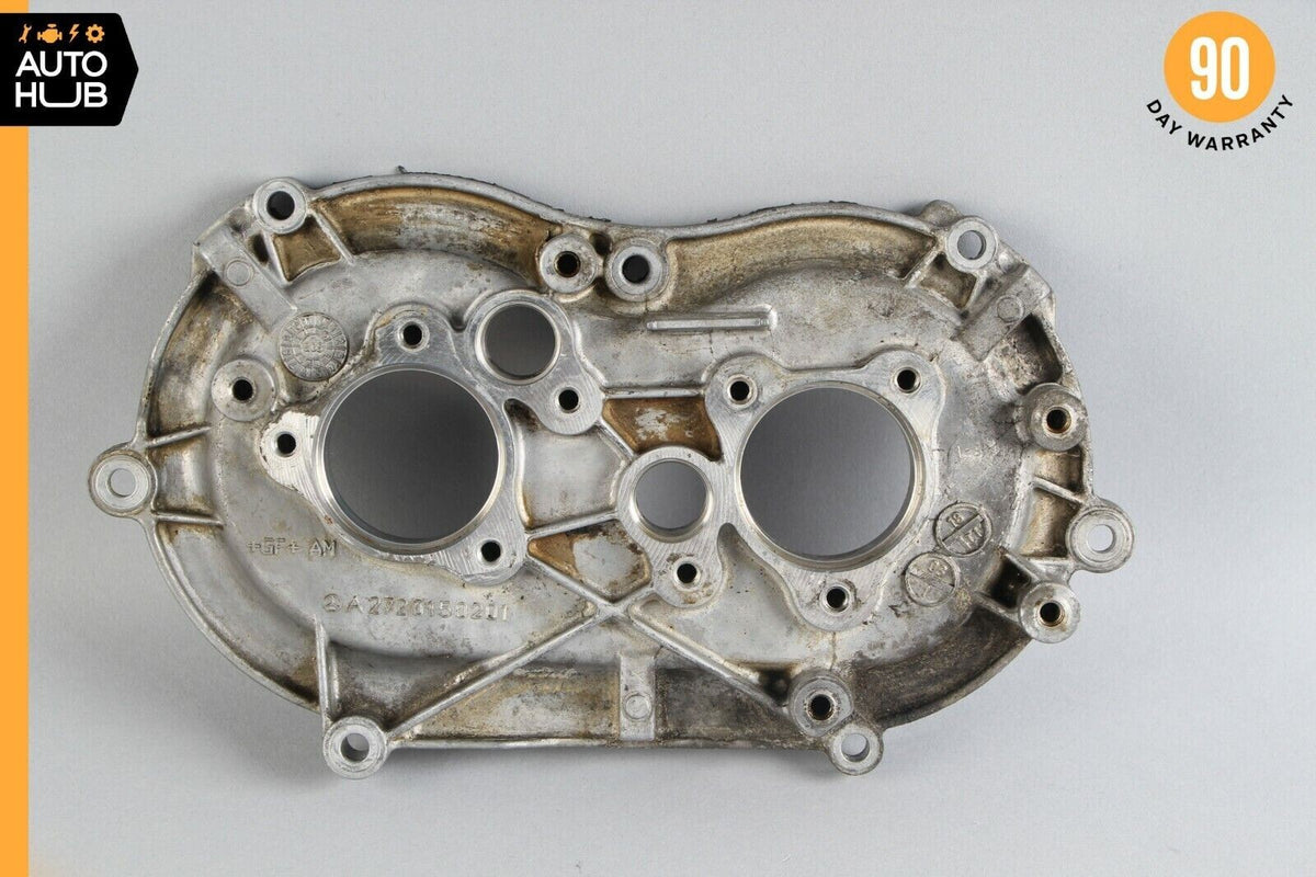 Mercedes W221 S550 E350 Front Left Side Engine Timing Chain Cover Plate OEM - photo 1
