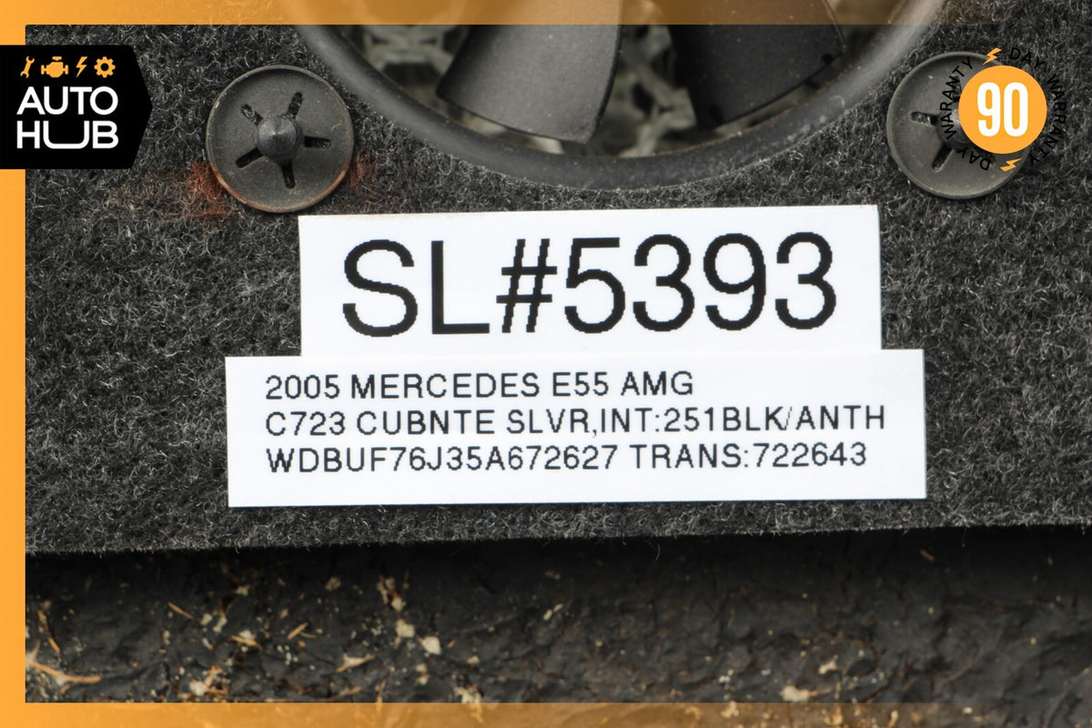 03-06 Mercedes W211 E55 AMG Front Right or Left Side Top Seat Cushion Black OEM - photo 12