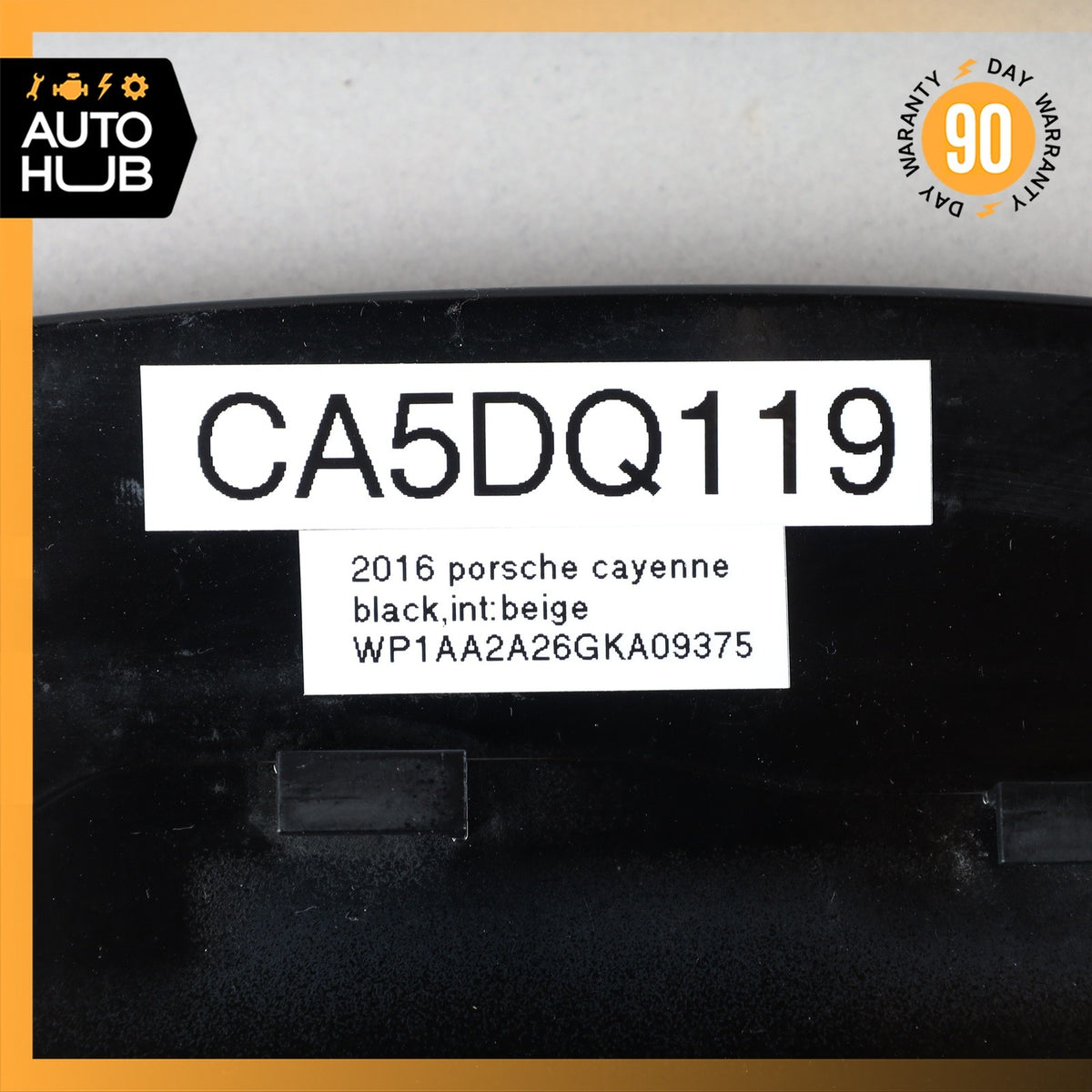 11-18 Porsche Cayenne 958 Fuel Door Lid Gas Tank Cover Black OEM - photo 14