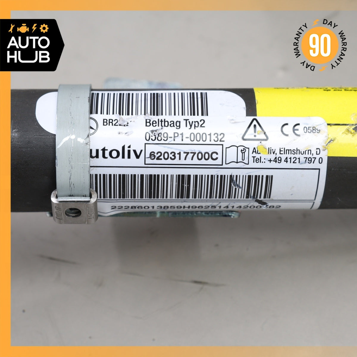 14-17 Mercedes W222 S65 AMG S600 S450 Seat Belt Rear Left Driver Side Black OEM - photo 5