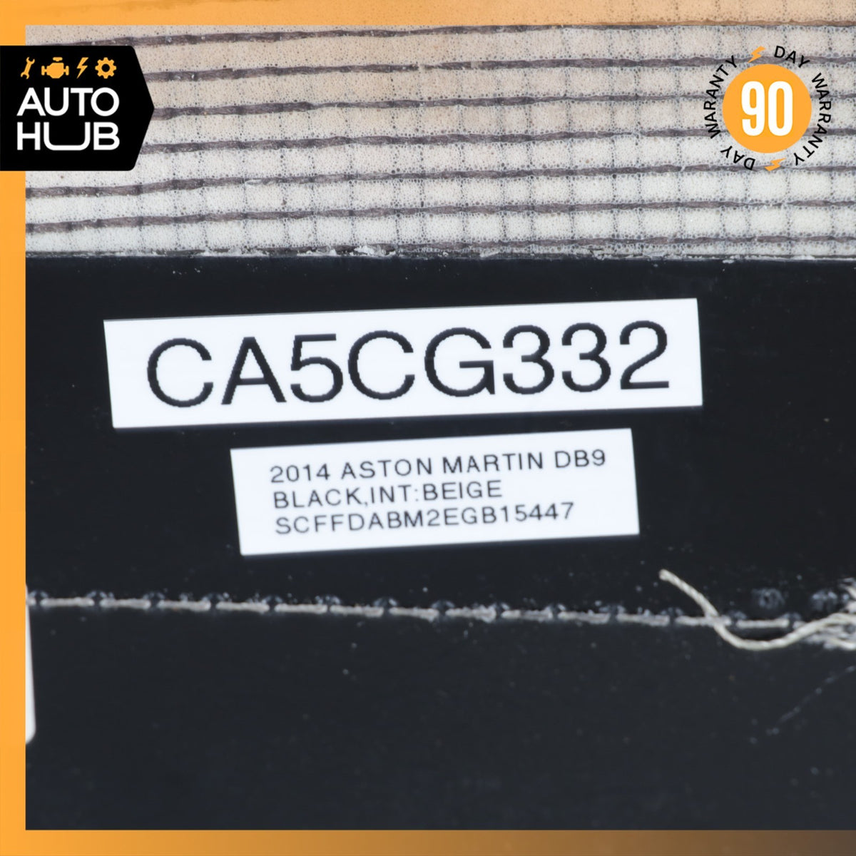 13-15 Aston Martin DB9 Front Left Side Bottom Lower Seat Cushion Beige OEM 22k - photo 19