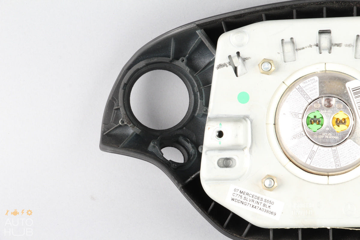 07-10 Mercedes W221 S550 CL550 S63 AMG Steering Wheel Airbag Air Bag Black OEM - photo 6
