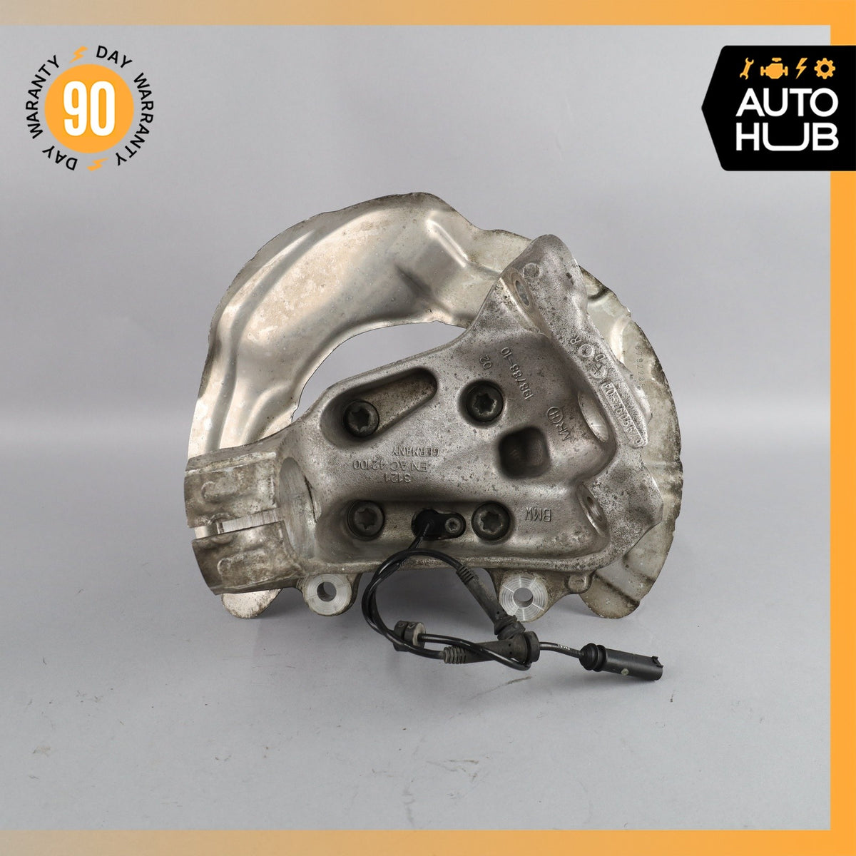 14-20 BMW F32 428i Front Left Side Spindle Knuckle Hub w/ Shield OEM - photo 11