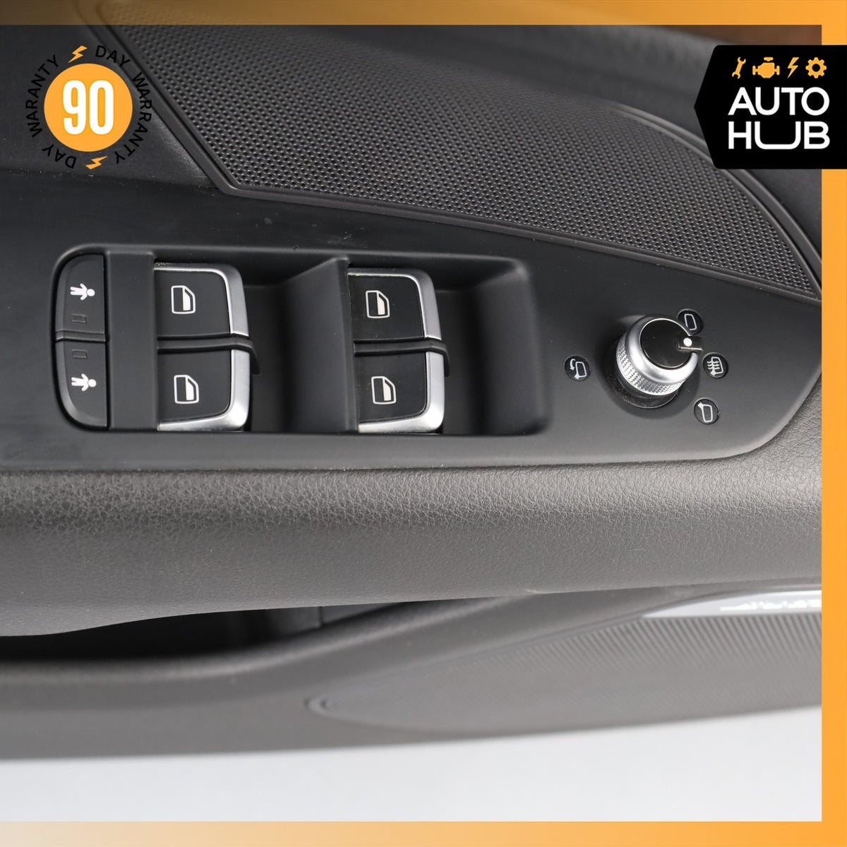 12-18 Audi 4G8 A7 Front Left Driver Door Panel Cover Trim Black Wood OEM - photo 11