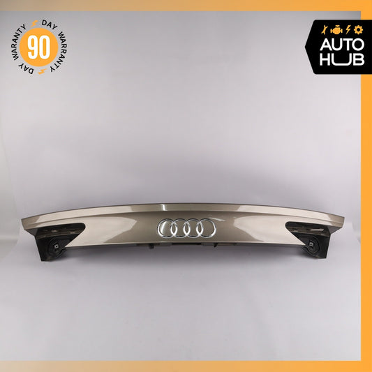 12-18 Audi 4G8 A7 S7 Rear Tailgate Trunk Lid Spoiler Base Mount Plate Gray OEM - photo 1