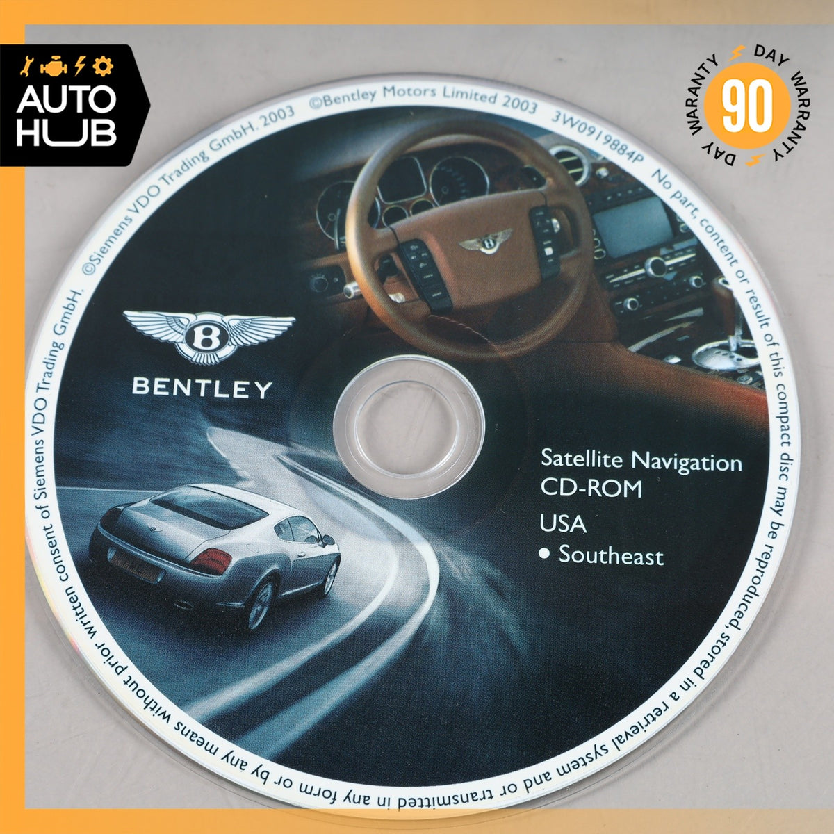 03-11 Bentley Continental GT GTC Comand GPS Map Navigation Disc Set OEM 87k - photo 8
