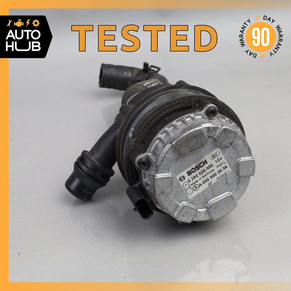 Mercedes W242 B250e E400 E43 Auxiliary AUX Circulation Water Pump w/ Pipe OEM - photo 1