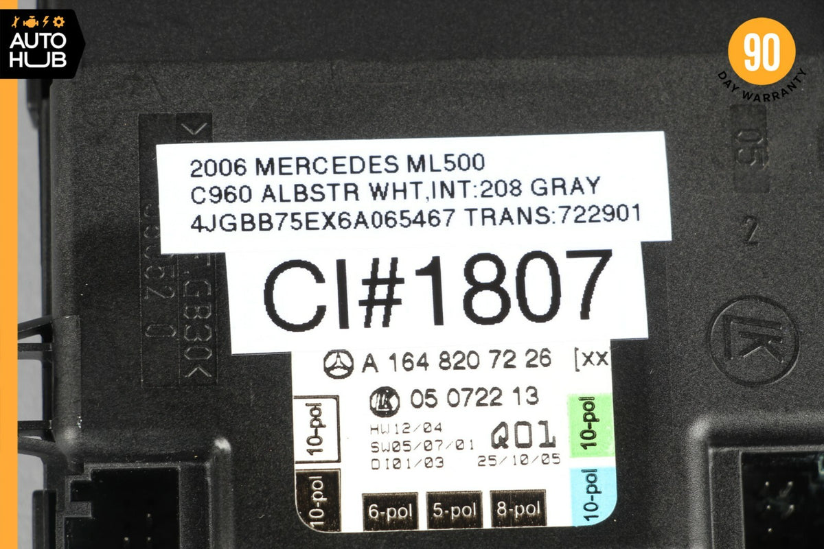 06-13 Mercedes W164 ML500 GL450 Front Right Side Door Control Module OEM - photo 8