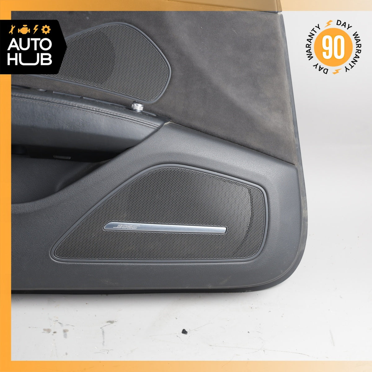 11-17 Audi D4 A8 A8L Front Left Driver Side Interior Door Panel Black Suede OEM - photo 4