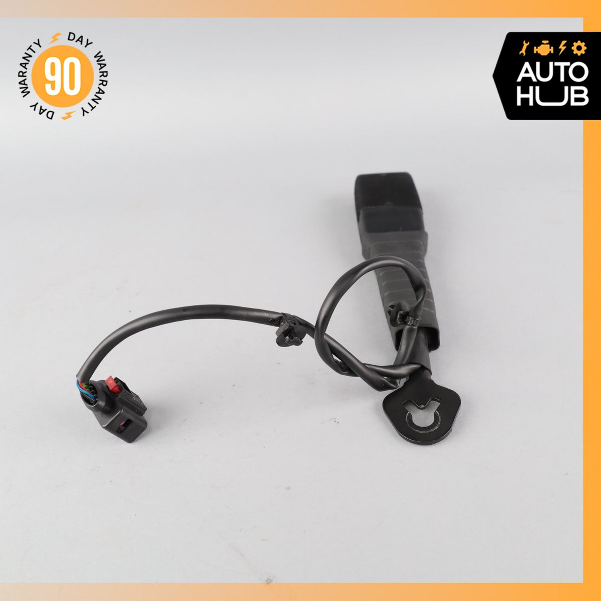 11-18 Porsche Cayenne 958 Front Right Passenger Side Seat Belt Buckle Black OEM - photo 3