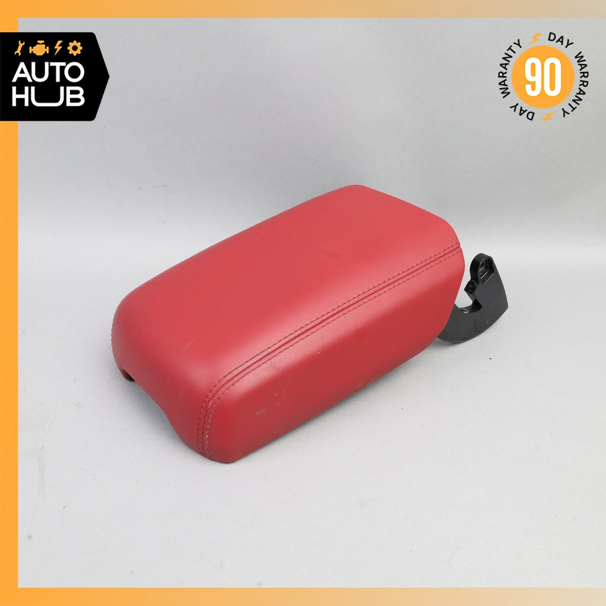 15-18 Porsche Macan 95B Center Console Arm Rest Armrest Cover Red OEM - photo 1