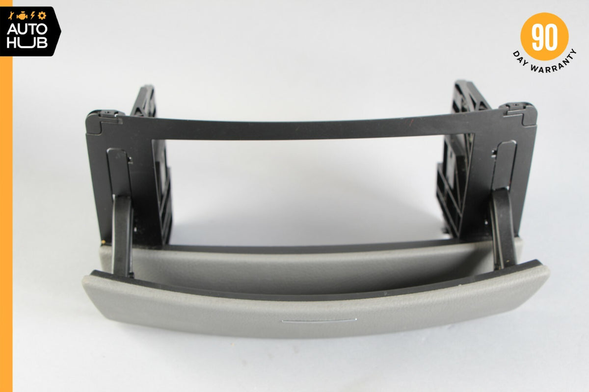 07-09 Mercedes W221 S550 S450 Center Console Dashboard CD Player Cover Gray OEM - photo 6