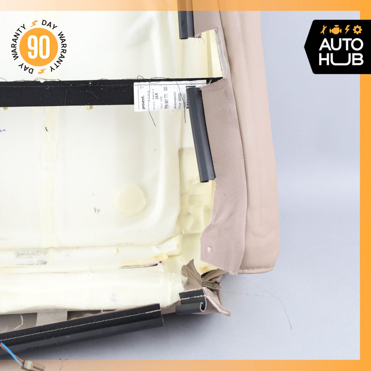 11-18 Porsche Cayenne 958 GTS Front Left Side Seat Upper Cushion Leather OEM 40k - photo 10