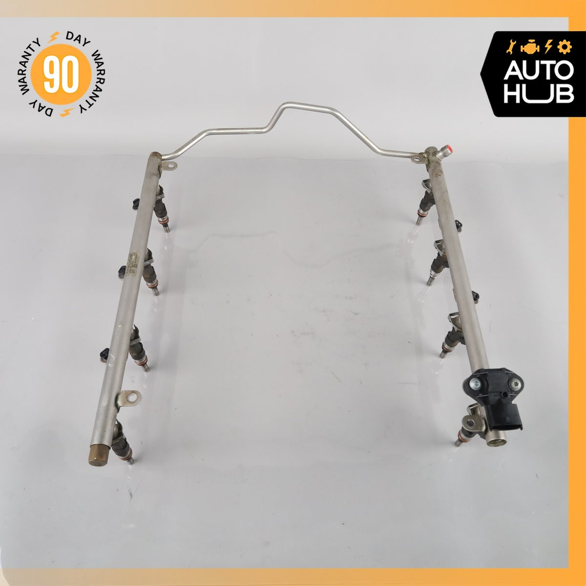 Mercedes W211 E63 SL63 CL63 AMG Engine Fuel Injector Rail w/ Injectors OEM - photo 15