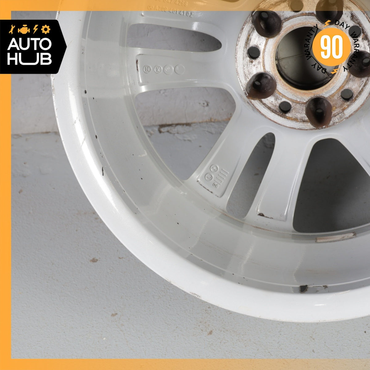Mercedes W209 CLK350 SLK350 7.5 x 17 17" Front Wheel Rim Silver 2094014102 OEM - photo 14