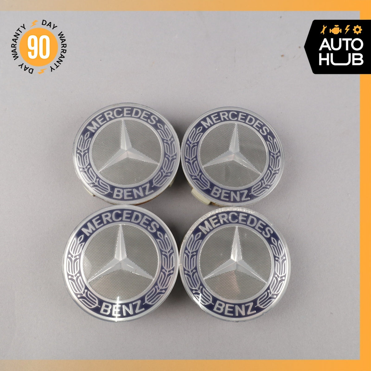 Mercedes R230 SL500 Wheel Center Cap Cover Set of 4 1704000025 OEM - photo 1