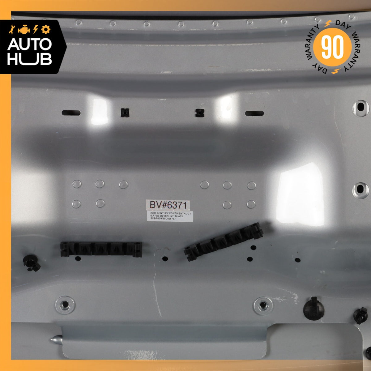 03-10 Bentley Continental GT Coupe Trunk Lid Panel Assembly Silver OEM - photo 19