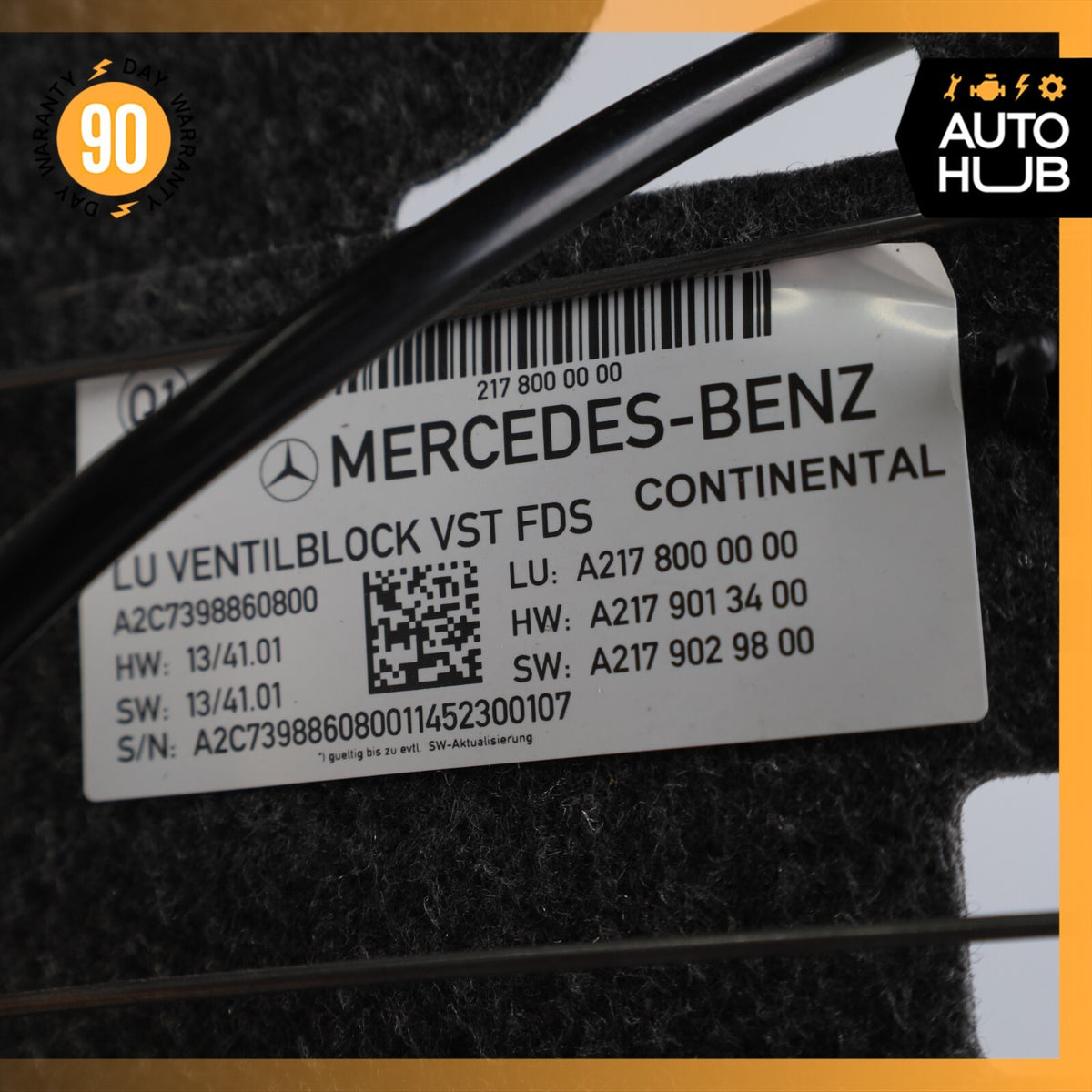 Mercedes W222 S600 S550 Front Left or Right Top Upper Seat Bladder Bolster OEM - photo 15