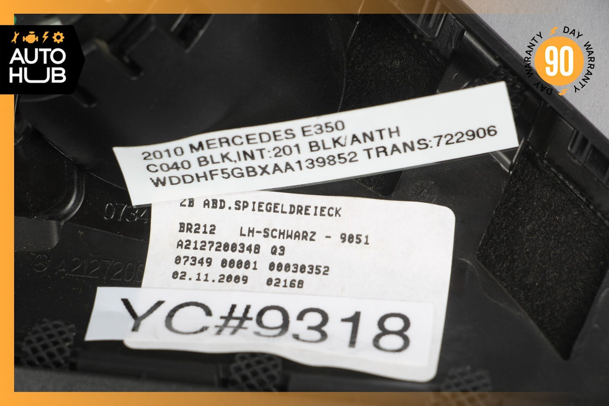 Mercedes W212 E350 E63 AMG Front Left Side Door Panel Tweeter Speaker Cover OEM - photo 8