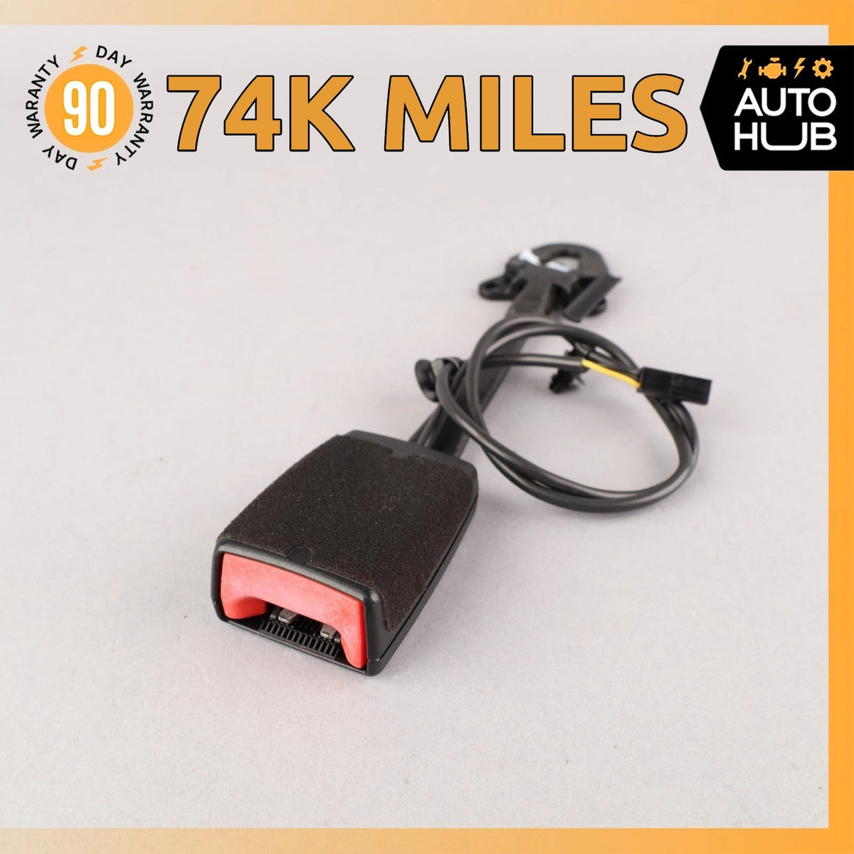Porsche Macan 95B S Front Left or Right Side Seat Belt Buckle Black OEM 74k - photo 1