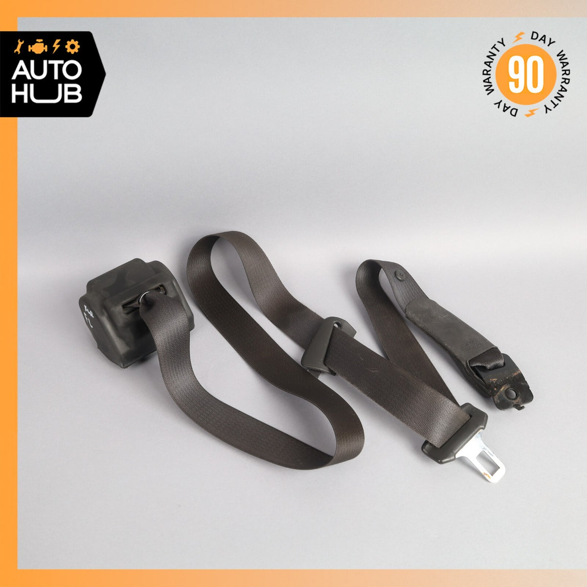 04-08 Cadillac XLR Left Driver Seatbelt Seat Belt Retractor Black 89023212 OEM - photo 1