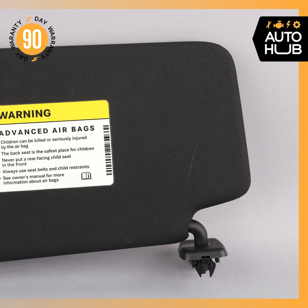Mercedes W207 E400 C250 Right Side Sun Visor Shade Sunvisor Black OEM - photo 4