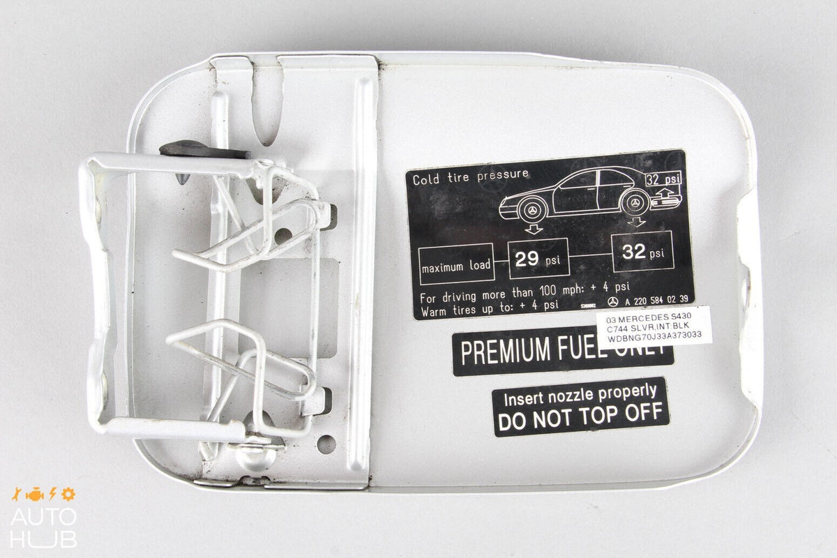 00-06 Mercedes W220 S430 S500 S600 Fuel Gas Tank Door Lid Cover OEM - photo 10