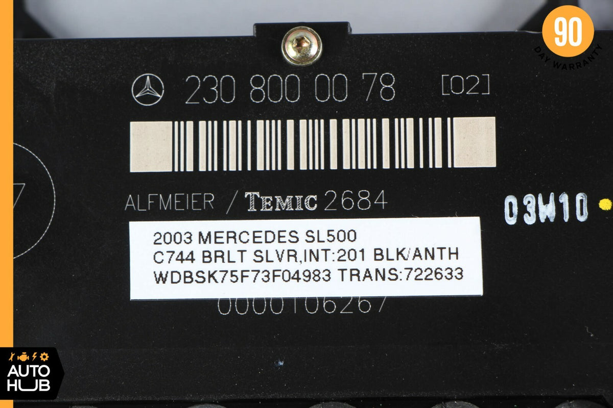 00-09 Mercedes W215 R230 CL500 SL500 Seat Valve Block Front Left Or Right OEM - photo 8