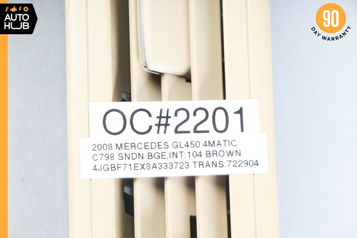 06-12 Mercedes X164 GL450 GL320 ML450 ML63 Rear AC A/C Air Vent Grill Beige OEM - photo 12