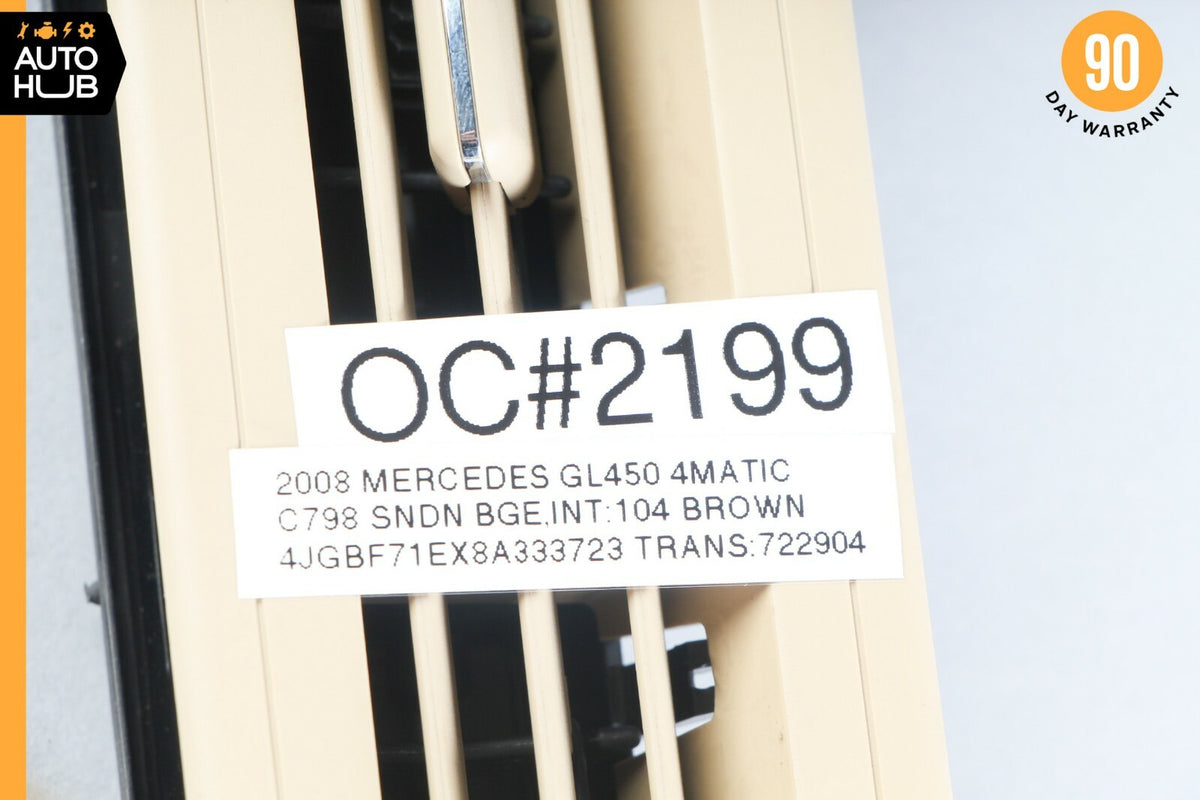 07-12 Mercedes X164 GL450 GL320 GL550 Rear AC A/C Air Vent Grill Beige OEM - photo 12