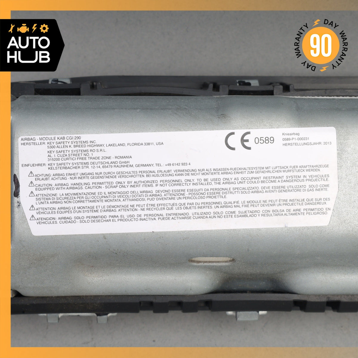 BMW F30 320i 428i M235i Right Passenger Dashboard Lower Knee Air Bag Airbag OEM - photo 15