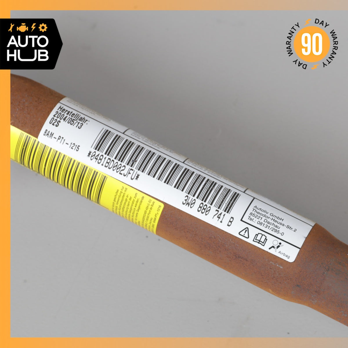 03-10 Bentley Continental GT Coupe Roof Curtain Airbag Air Bag Left Side OEM - photo 14