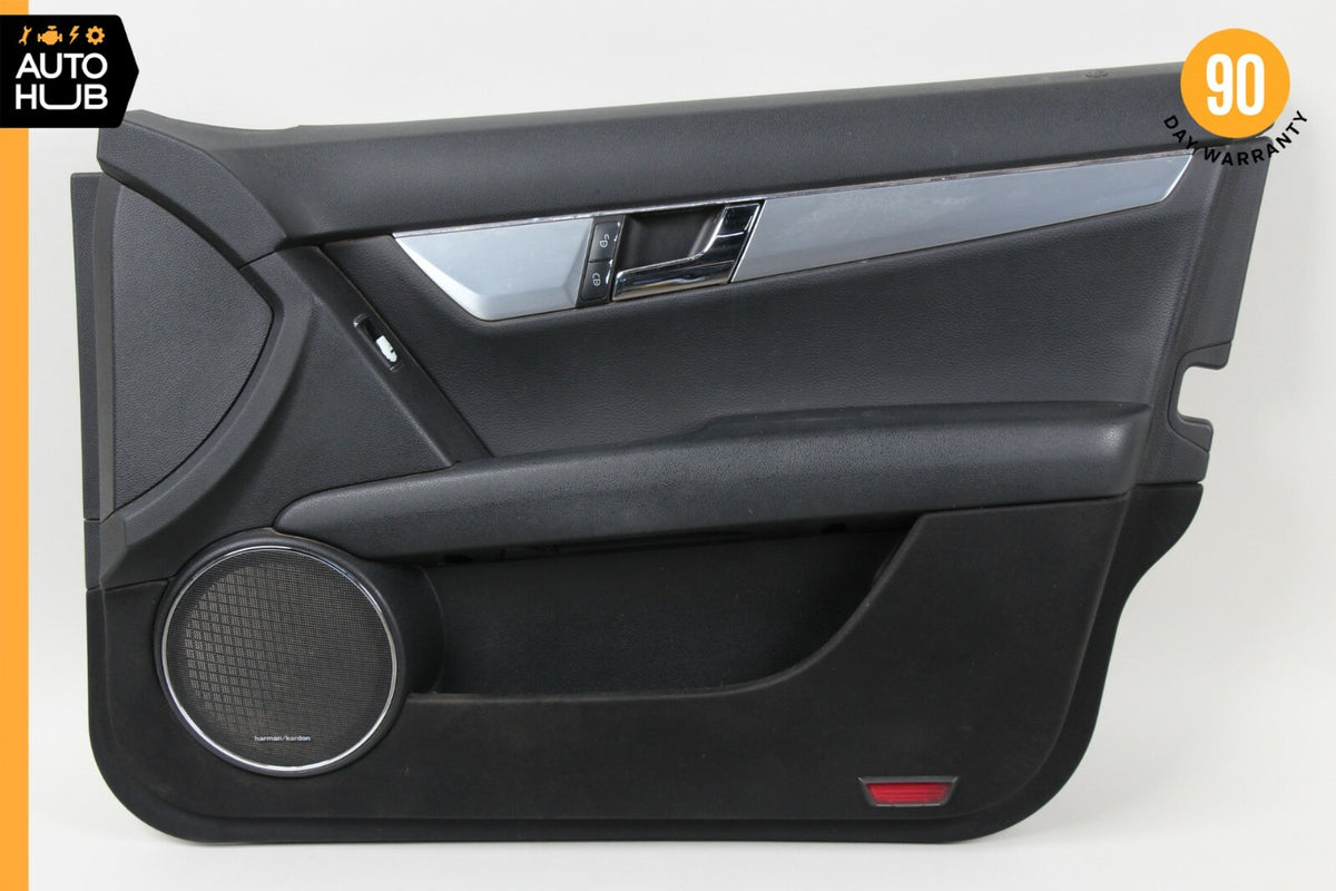 08-14 Mercedes W204 C300 C350 Front Right Side Interior Door Panel Black OEM - photo 1