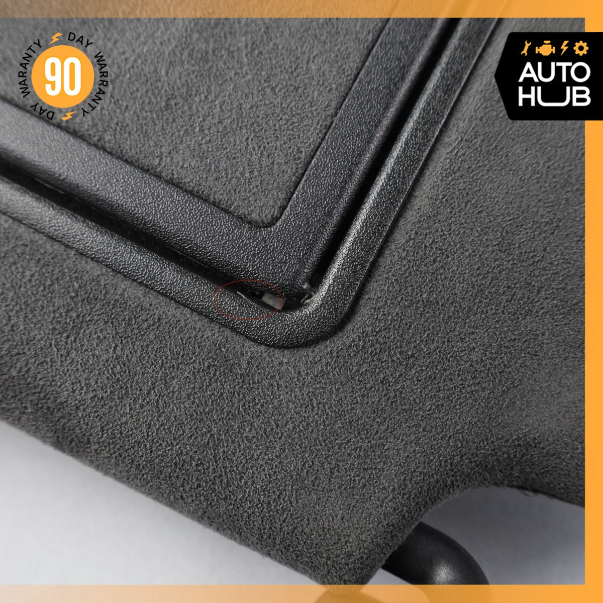 Mercedes W216 CL600 S63 AMG Left Side Sun Visor Shade Sunvisor Black Suede OEM - photo 8