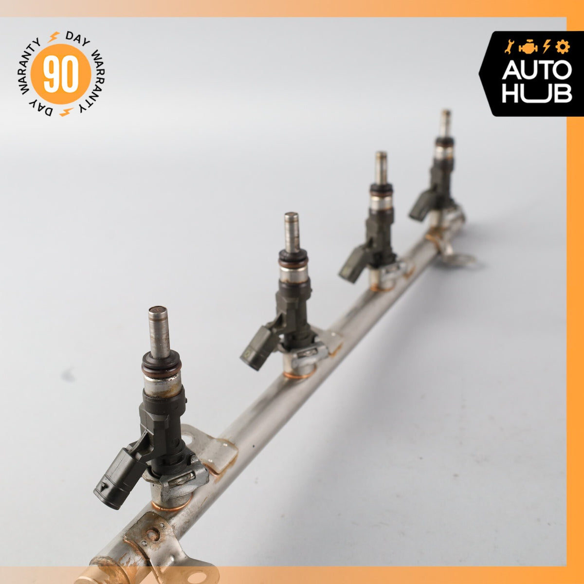 07-15 Mercedes W221 S63 E63 C63 AMG Engine Fuel Injector Rail w/ Injectors OEM - photo 8