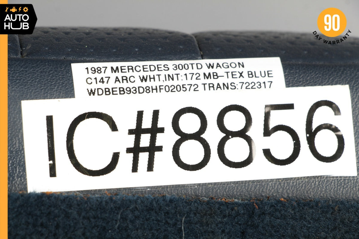 87-95 Mercedes W124 300TD Wagon Rear Right Seat Cushion Top Upper Blue OEM - photo 12