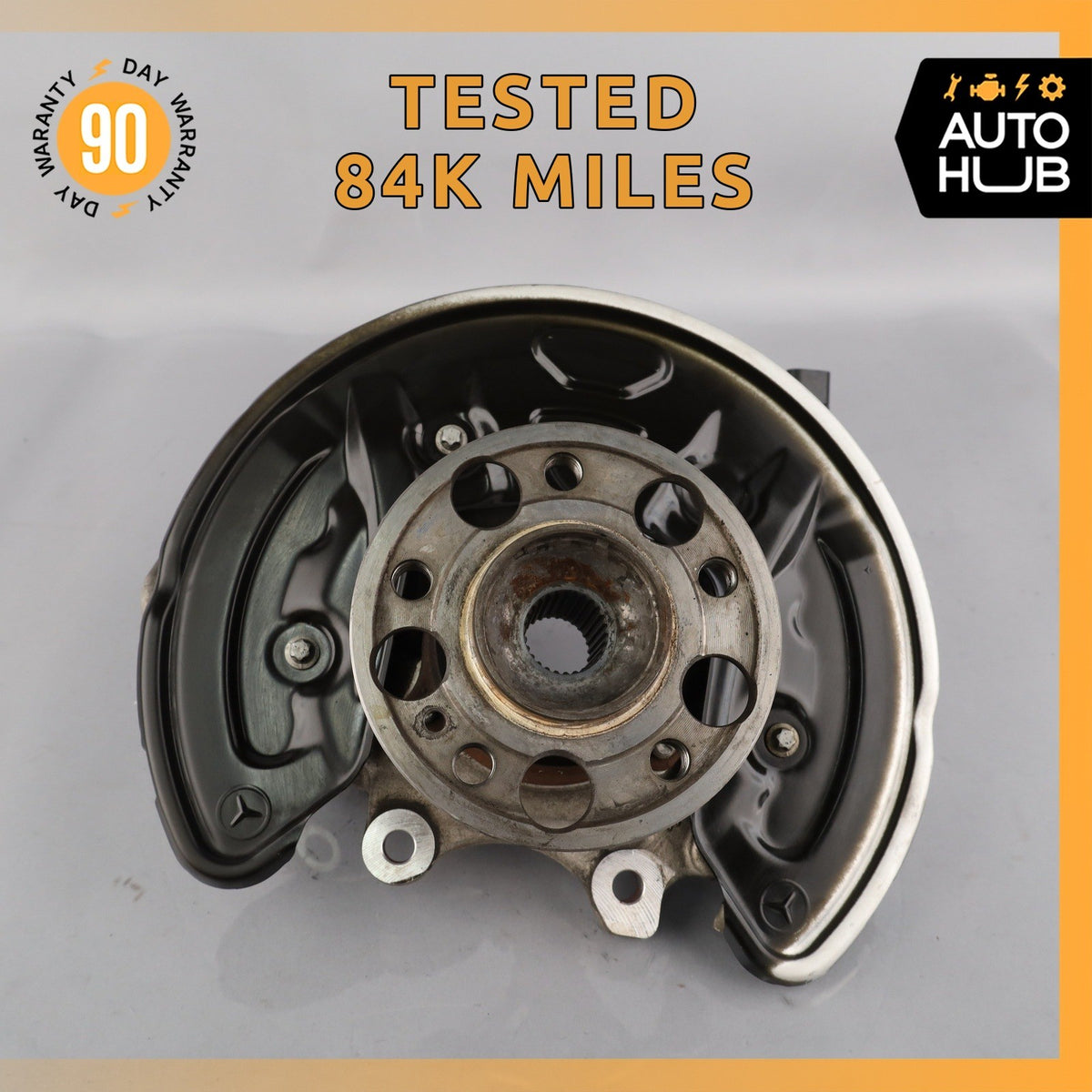 17-20 Mercedes W213 E300 E350 Rear Left Side Spindle Knuckle Hub OEM 84k - photo 1