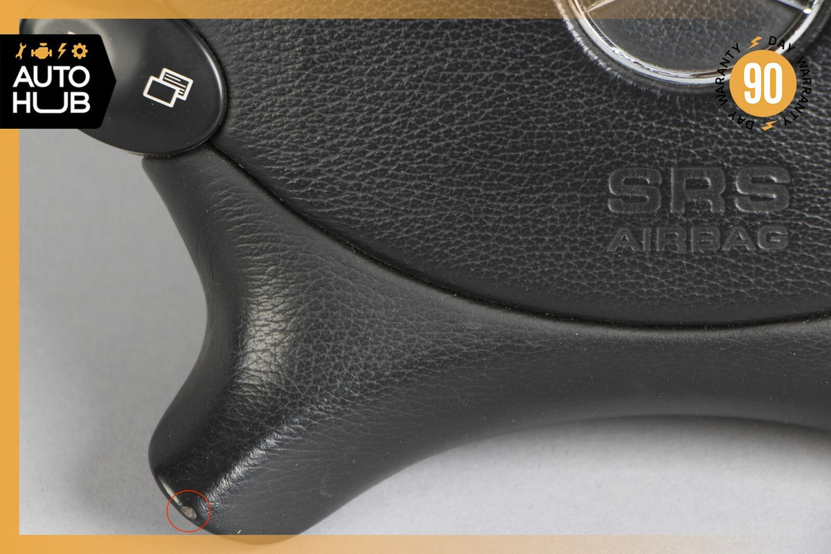 Mercedes R230 SL500 SL55 AMG CLK500 E350 Steering Wheel Airbag Air Bag Black OEM - photo 4