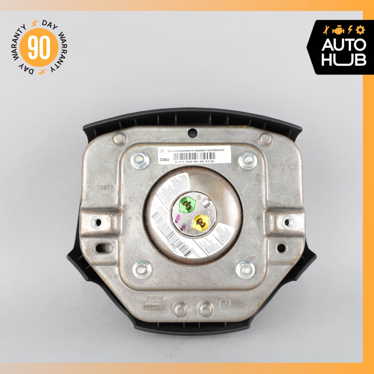 06-08 Mercedes W164 ML63 GL450 Driver Steering Wheel Airbag Air Bag Black OEM - photo 4