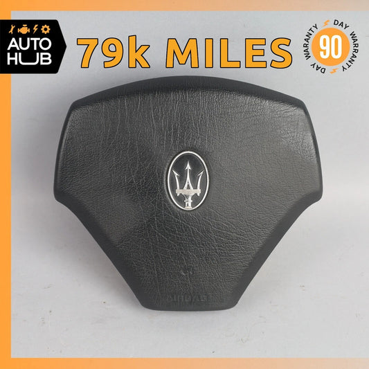 03-13 Maserati Quattroporte M139 Steering Wheel Air Bag Airbag Black OEM 79k - photo 1