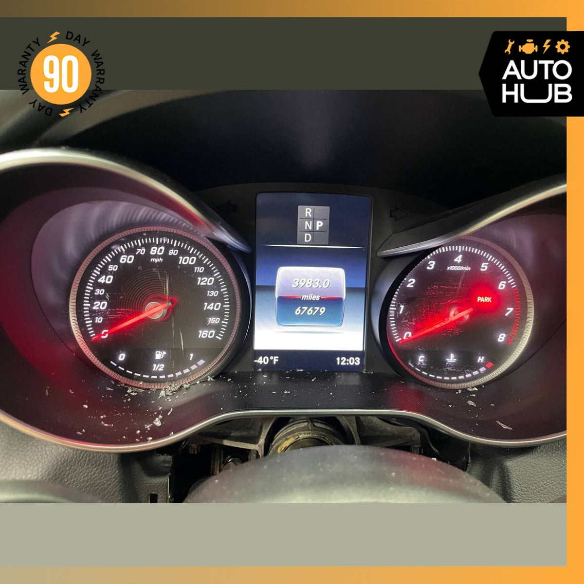 15-18 Mercedes W205 C300 GLC300 Instrument Speedometer Cluster OEM 67k - photo 2