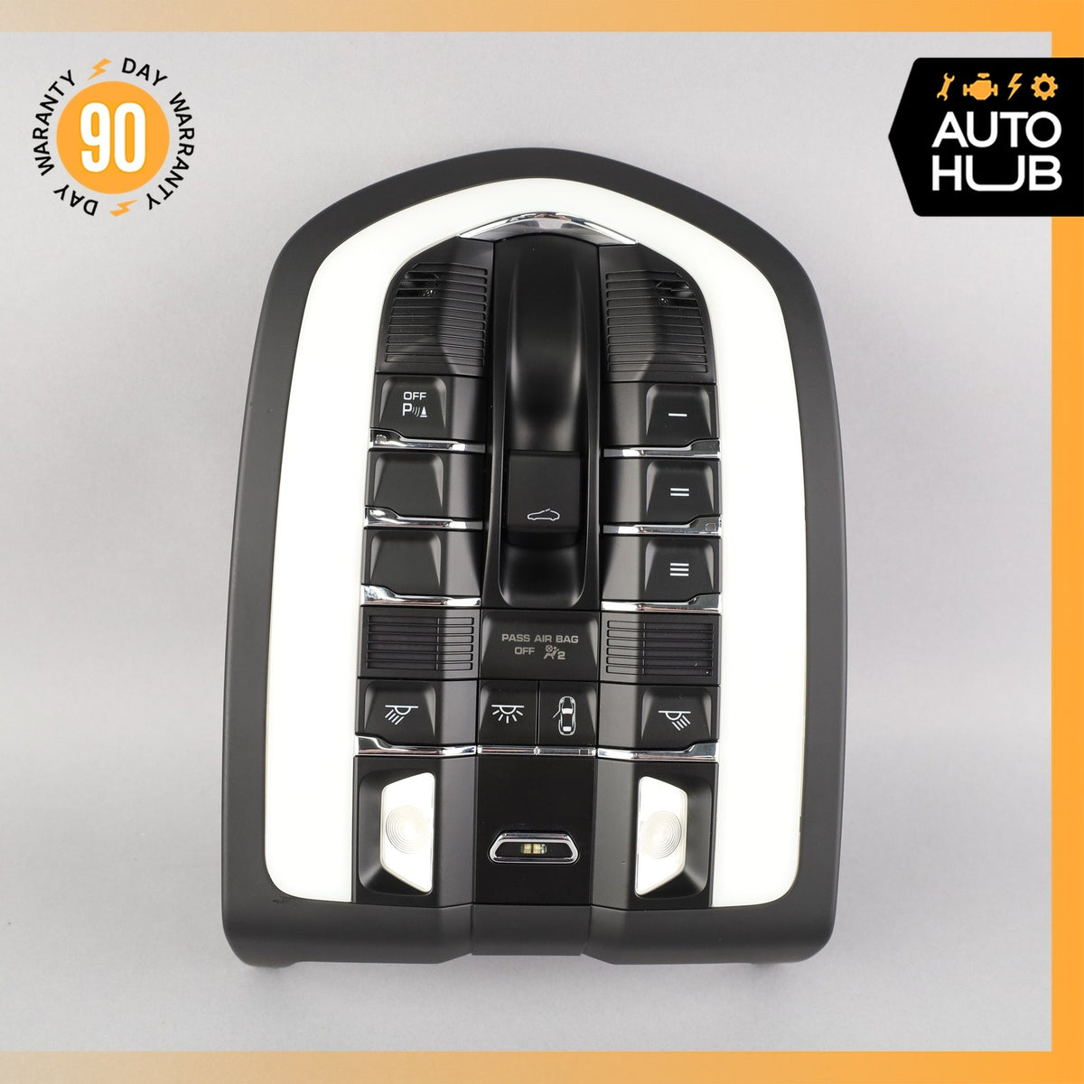 10-18 Porsche Cayenne 958 Panamera Front Overhead Dome Light Lamp Black OEM - photo 2