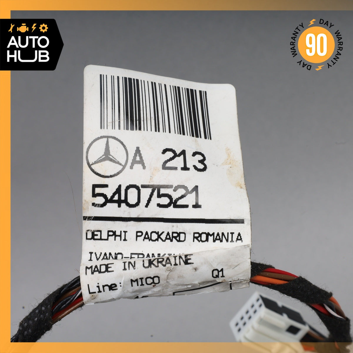 17-20 Mercedes W213 E300 E350 Center Console Switch Wire Harness 2135407521 OEM - photo 8