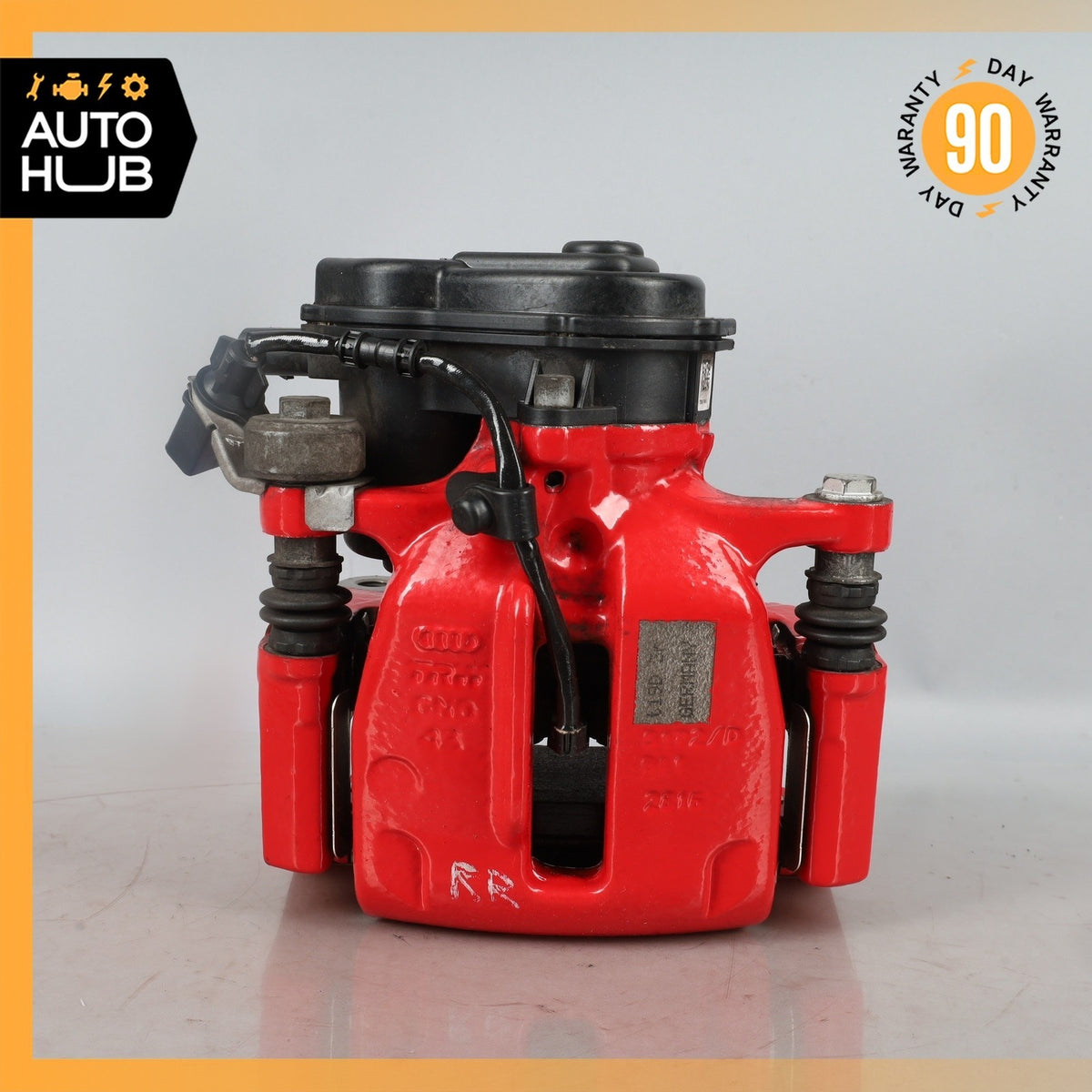 15-25 Porsche Macan 95B Rear Brake Calipers Left & Right Set w/ Actuator Red OEM - photo 14