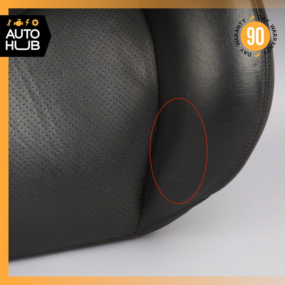 96-02 Mercedes R129 SL320 SL500 Right Side Top Upper Seat Cushion Black OEM - photo 5